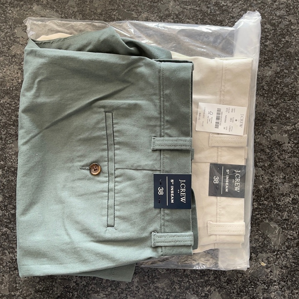COPY - [Pair of 2] J. Crew 5 inch Men’s Khaki Shorts